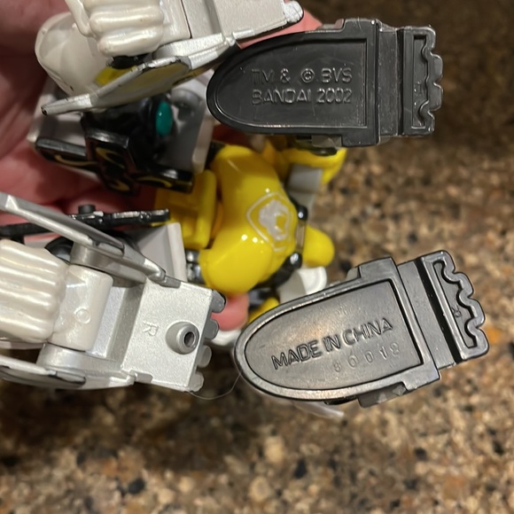 Ninja Storm Power Rangers Yellow Wind Triple Zord Morphin Ranger Bandai - Picture 7 of 7